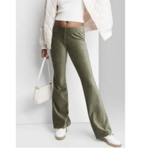 wild fable Olive Green Velvet Flared Pants